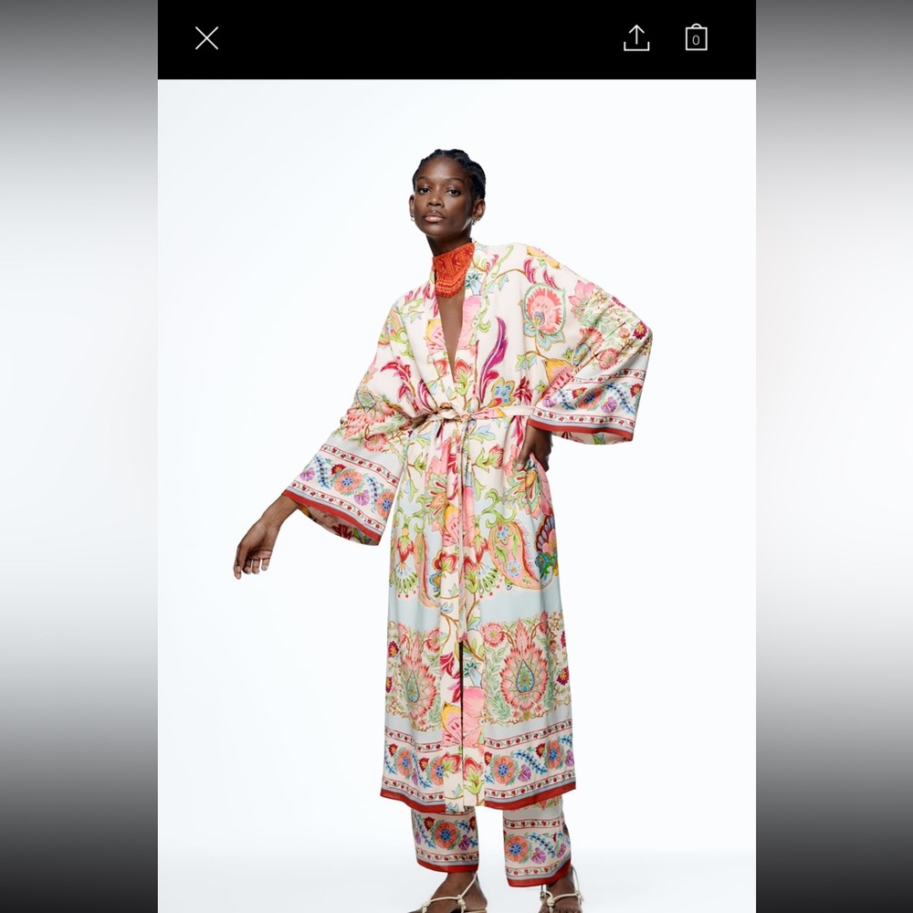 Zara kimono/ robe / duster - Picture 12 of 12